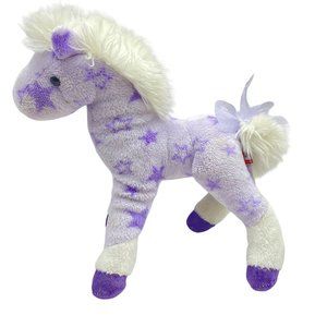 Douglas Cuddle Toys Solstice Plush Purple Horse Stars Stuffed Animal Walmart 8"